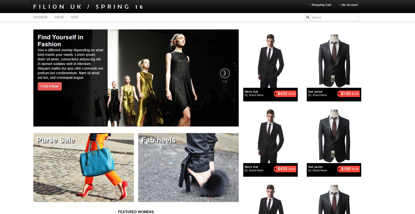 Fashion & Retail: Online Store